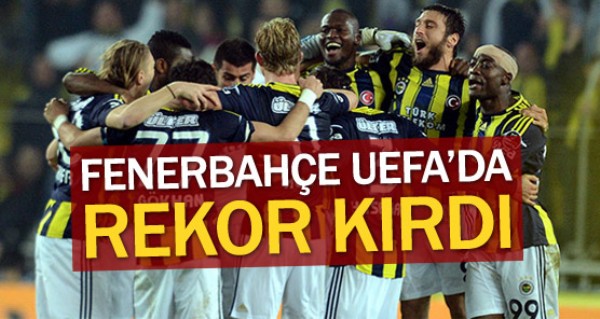 Fenerbahe UEFA'da rekor krd